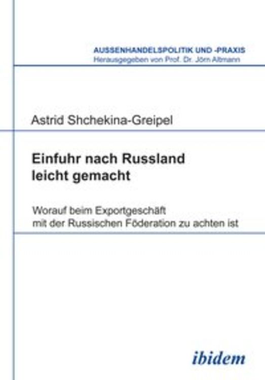 Produktbild: Einfuhr nach Russland leicht gemacht