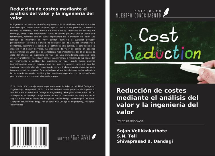 Produktbild: Reducci&oacute;n de costes mediante el an&aacute;lisis del valor y la ingenier&iacute;a del valor