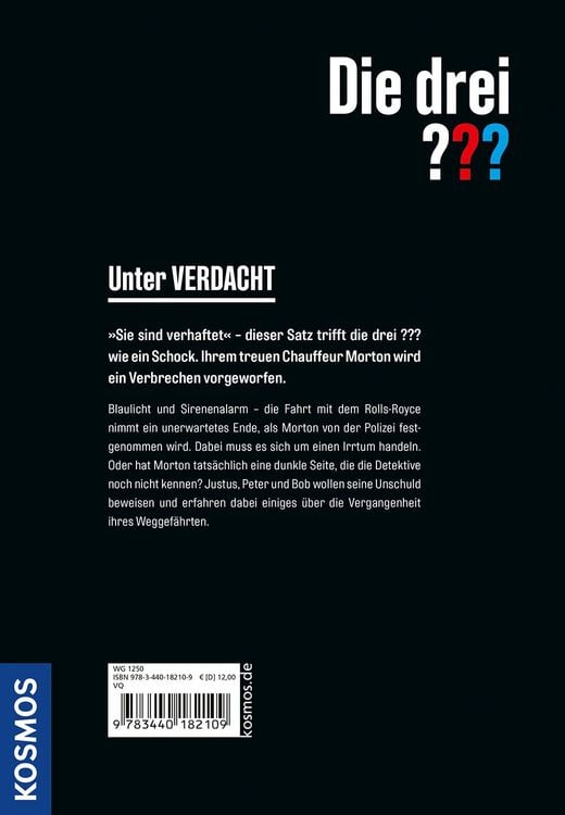 Produktbild: Die drei ??? Unter Verdacht