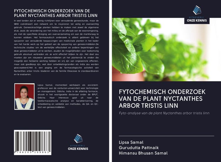 Produktbild: Fytochemisch Onderzoek Van De Plant Nyctanthes Arbor Tristis Linn