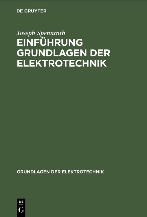 Produktbild: Einf&uuml;hrung Grundlagen der Elektrotechnik