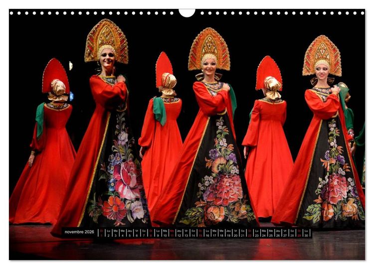 Produktbild: Danses de l'&acirc;me russe (Calendrier mural 2026 DIN A3 vertical), CALVENDO calendrier mensuel