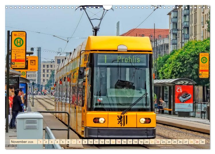 Produktbild: Ich fahre gern Stra&szlig;enbahn (Wandkalender 2026 DIN A3 quer), CALVENDO Monatskalender