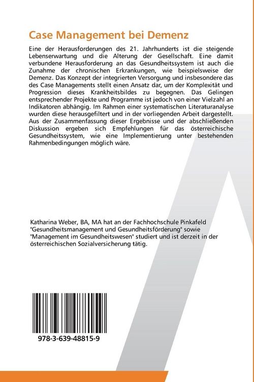 Produktbild: Case Management bei Demenz