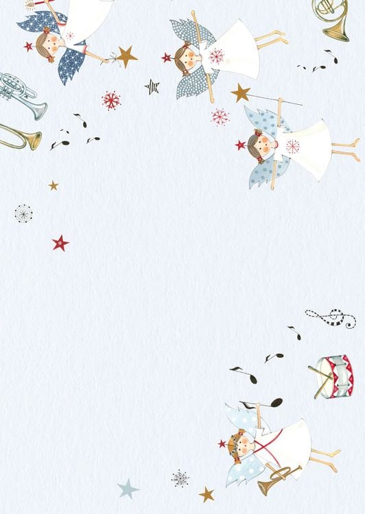 Produktbild: Design Paper Besinnliche Weihnachten DIN A5. Mit Falz f&uuml;r Klappkarten
