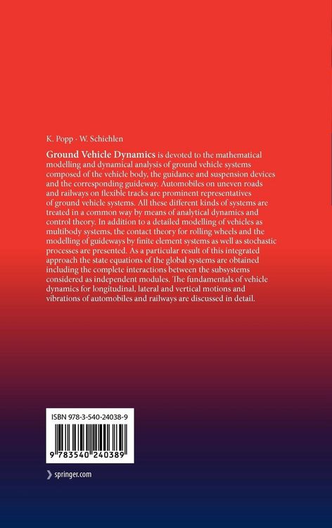 Produktbild: Ground Vehicle Dynamics