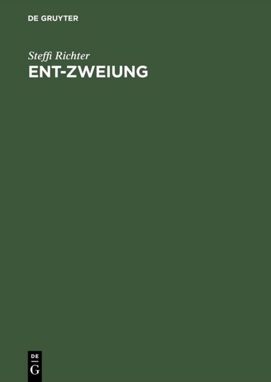 Produktbild: Ent-Zweiung