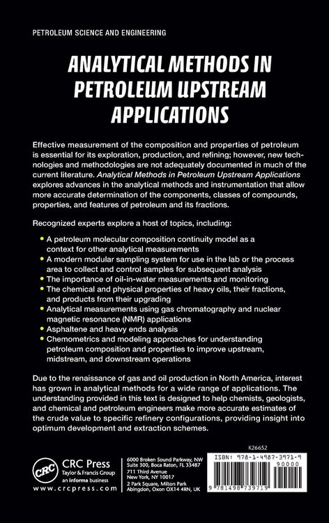 Produktbild: Analytical Methods in Petroleum Upstream Applications