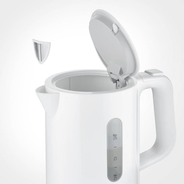 Produktbild: Severin WK 3462 Wasserkocher schnurlos, &Uuml;berhitzungsschutz, BPA-frei Wei&szlig; Fassungsverm&ouml;gen: 0.5 l