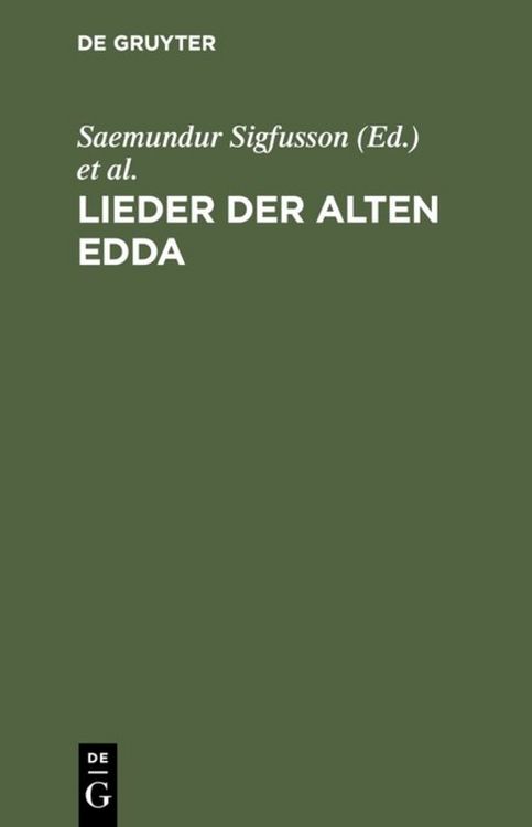 Produktbild: Lieder der alten Edda