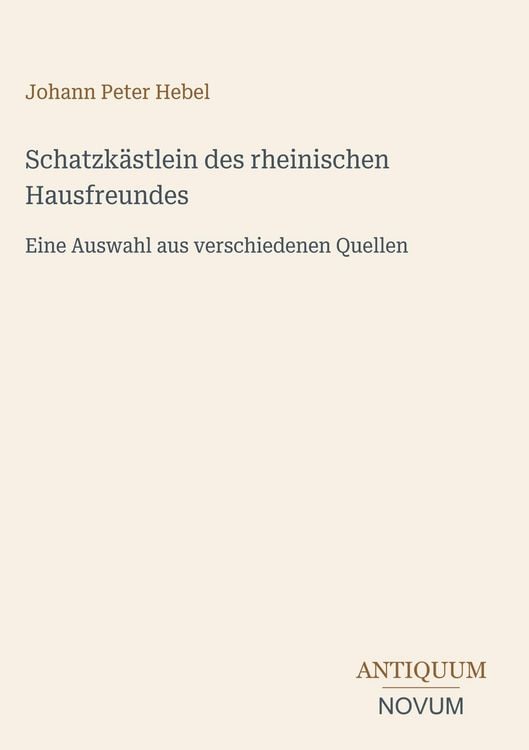 Produktbild: Schatzk&auml;stlein des rheinischen Hausfreundes