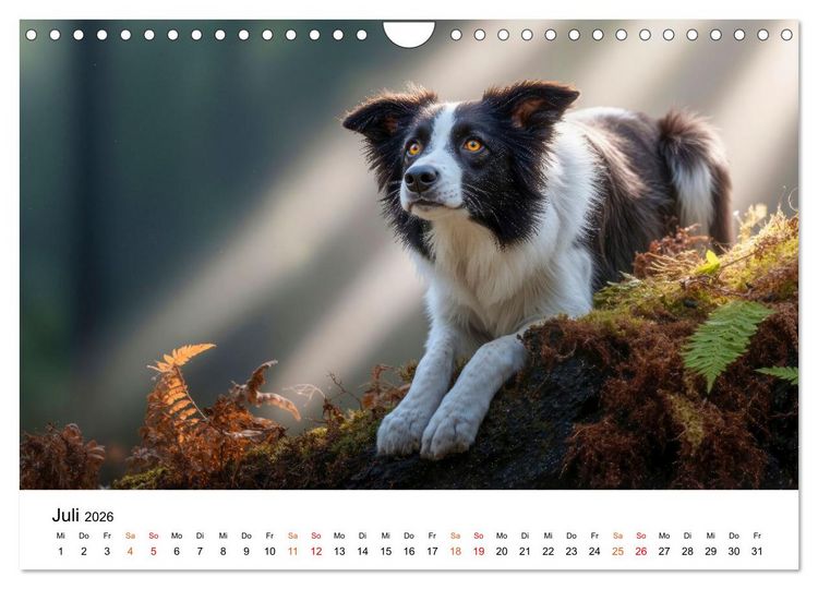 Produktbild: Border Collies H&uuml;teprofis (Wandkalender 2026 DIN A4 quer), CALVENDO Monatskalender