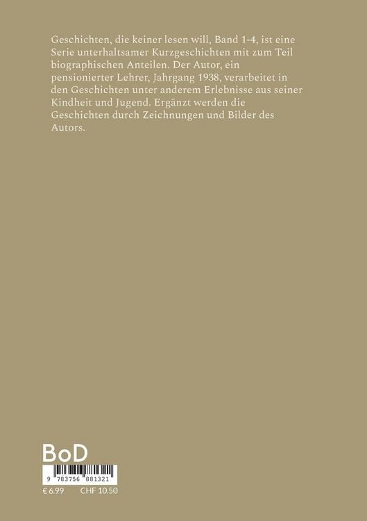 Produktbild: Geschichten, die keiner lesen will