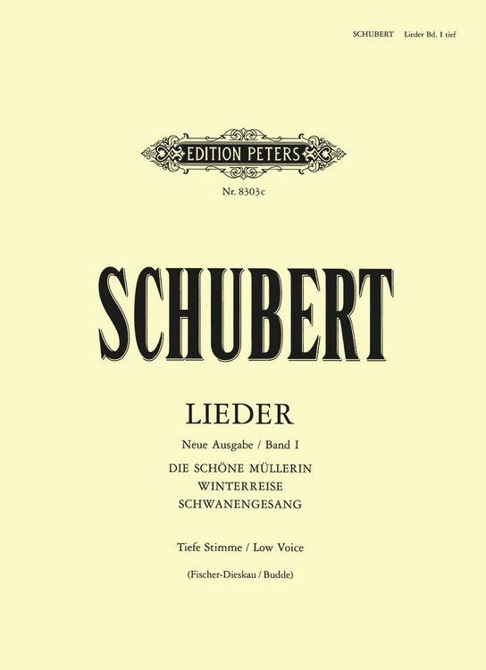 Produktbild: Lieder, Band 1 / Neue Ausgabe / URTEXT