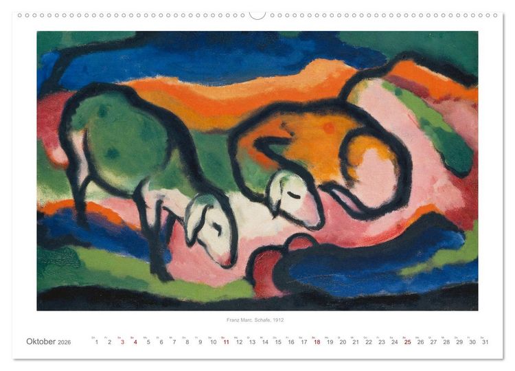 Produktbild: Klassische Moderne 2026 - Mit Kunst durchs Jahr (Wandkalender 2026 DIN A2 quer), CALVENDO Monatskalender