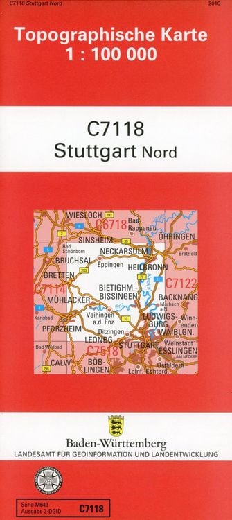 Produktbild: Stuttgart / Nord  1:100 000