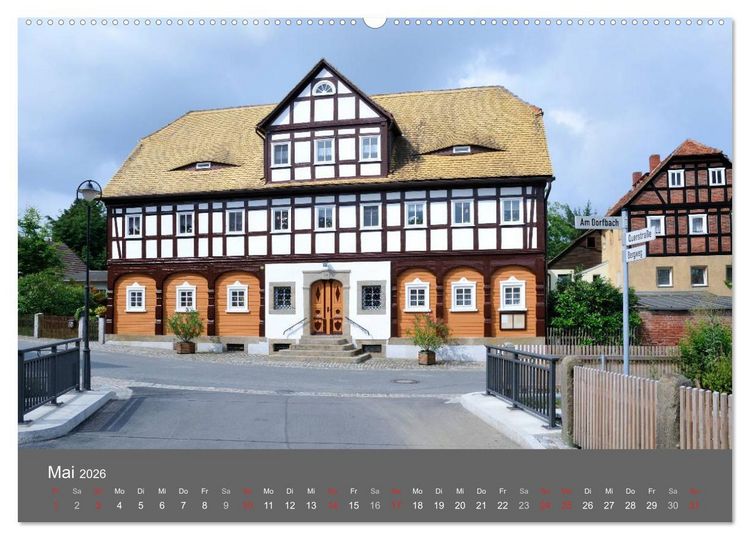 Produktbild: Umgebindeh&auml;user in der Oberlausitz (Wandkalender 2026 DIN A2 quer), CALVENDO Monatskalender