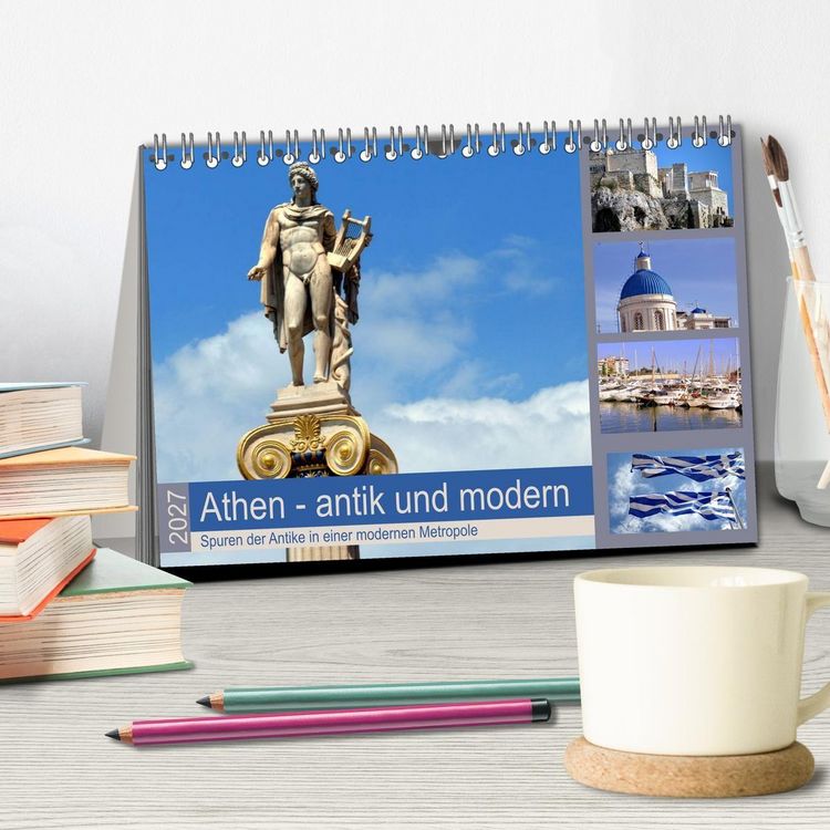 Produktbild: Athen - antik und modern (Tischkalender 2027 DIN A5 quer), CALVENDO Monatskalender