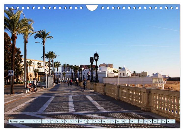 Produktbild: C&aacute;diz - Europas &auml;lteste Stadt (Wandkalender 2026 DIN A4 quer), CALVENDO Monatskalender