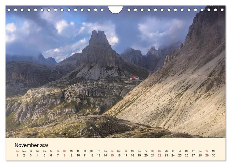 Produktbild: Sextner Dolomiten (Wandkalender 2026 DIN A4 quer), CALVENDO Monatskalender