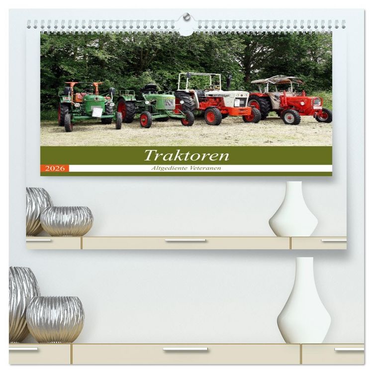 Produktbild: Traktoren - Altgediente Veteranen (hochwertiger Premium Wandkalender 2026 DIN A2 quer), Kunstdruck in Hochglanz