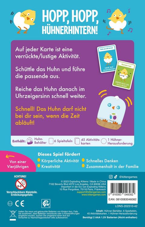 Produktbild: Lee, E: Hopp, hopp, H&uuml;hnerhintern