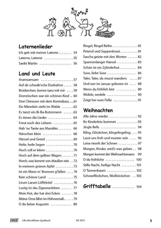 Produktbild: Lillis Blockfl&ouml;ten Spielbuch
