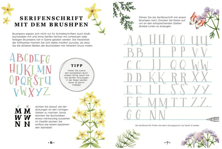 Produktbild: Handlettering Mixed Paper Block Cottage Dreams - Gelb, Gr&uuml;n, Blau, Rosa, Rot - A5