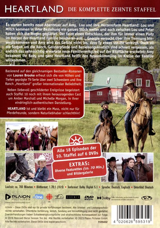 Produktbild: Heartland - Paradies f&uuml;r Pferde, Staffel 10 (Neuauflage) [6 DVDs]
