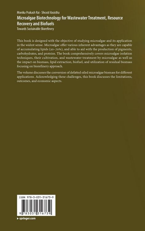 Produktbild: Microalgae Biotechnology for Wastewater Treatment, Resource Recovery and Biofuels