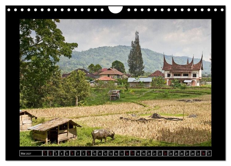 Produktbild: Sumatra &ndash; Architektur und Landschaft (Wandkalender 2027 DIN A4 quer), CALVENDO Monatskalender