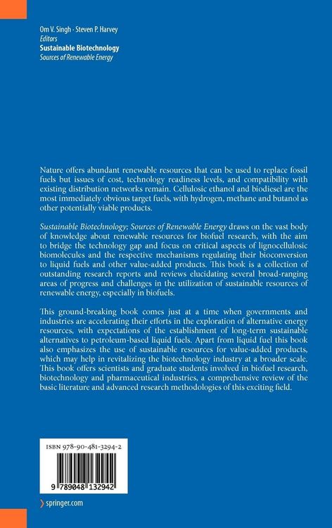 Produktbild: Sustainable Biotechnology
