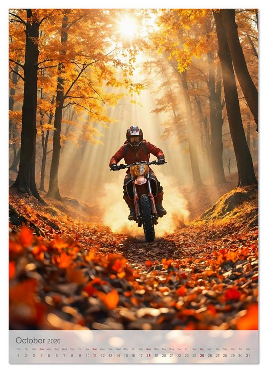 Produktbild: Born to Jump - Extreme motocross with adrenaline and dust (Wall Calendar 2026 DIN A4 portrait), CALVENDO 12 Month Wall Calendar