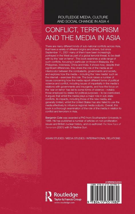 Produktbild: Conflict, Terrorism and the Media in Asia