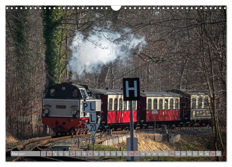 Produktbild: Molli- Mecklenburgische B&auml;derbahn (Wandkalender 2027 DIN A3 quer), CALVENDO Monatskalender