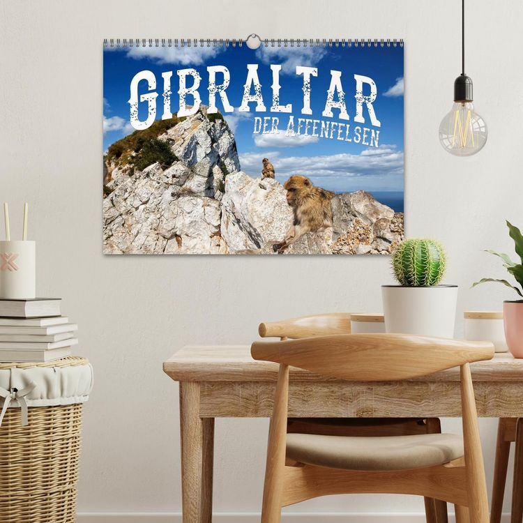 Produktbild: Gibraltar - der Affenfelsen (Wandkalender 2026 DIN A3 quer), CALVENDO Monatskalender