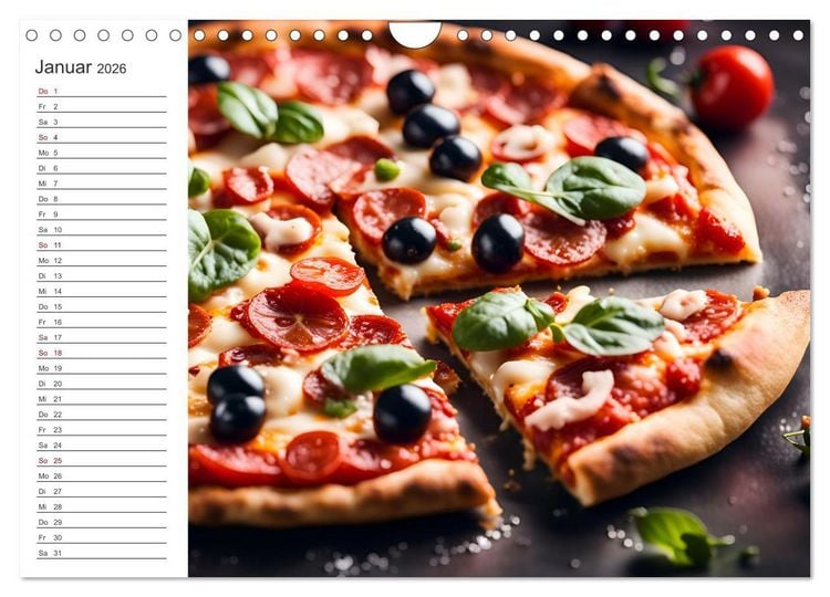 Produktbild: Buongusto Italia - Ein Jahr voller italienischer KI K&ouml;stlichkeiten (Wandkalender 2026 DIN A4 quer), CALVENDO Monatskalender