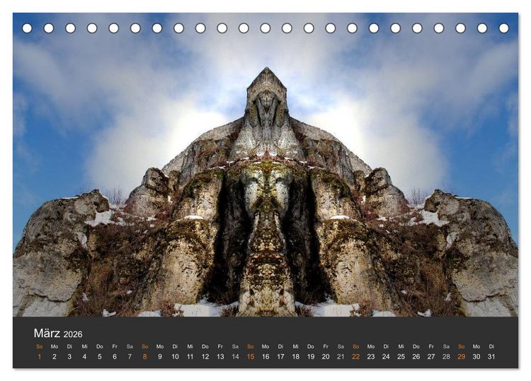 Produktbild: Spiegelwelten - Im Reich der Naturwesen (Tischkalender 2026 DIN A5 quer), CALVENDO Monatskalender