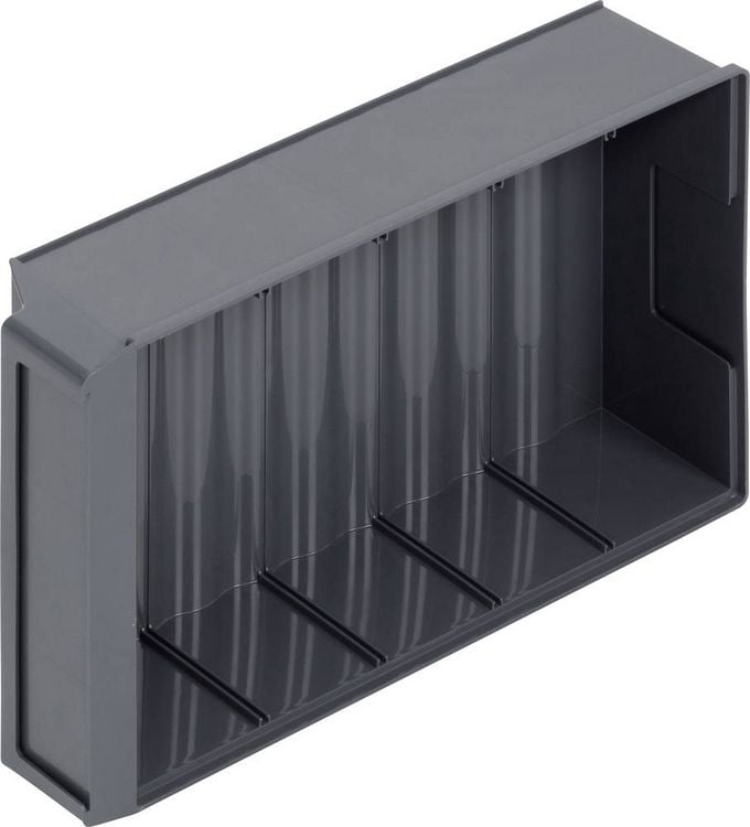 Produktbild: Alutec 66028 Sichtlagerkasten (L x B x H) 300 x 183 x 81mm Dunkelgrau 1St.