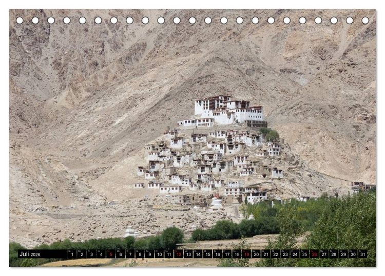 Produktbild: Buddhistisches Klein-Tibet (Tischkalender 2026 DIN A5 quer), CALVENDO Monatskalender