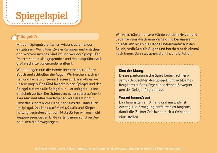 Produktbild: 30 Qigong-Bildkarten f&uuml;r Kinder
