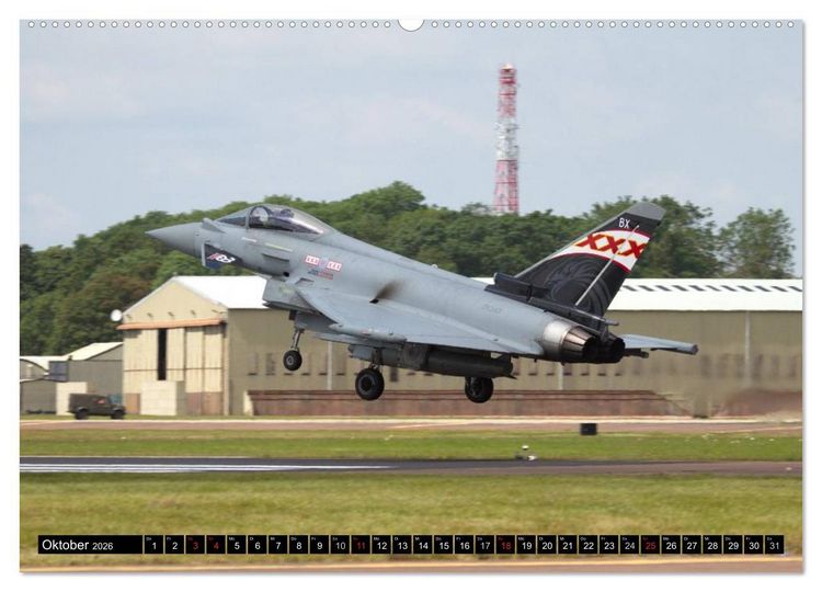 Produktbild: Augenblicke in der Luft: Eurofighter Typhoon (hochwertiger Premium Wandkalender 2026 DIN A2 quer), Kunstdruck in Hochglanz