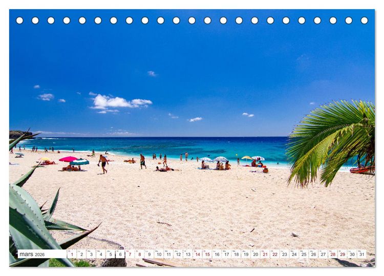 Produktbild: &Icirc;le de la R&eacute;union - Le paradis fran&ccedil;ais dans l'oc&eacute;an Indien (Calendrier de bureau 2026 DIN A5 vertical), CALVENDO calendrier mensuel