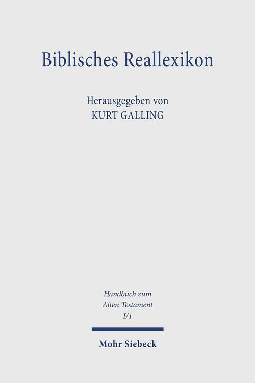 Produktbild: Biblisches Reallexikon