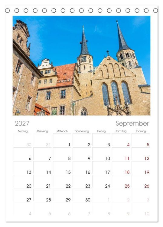 Produktbild: Tischplaner 2027 - Merseburg - Meine Domstadt an der Saale (A5 Tischkalender zum Aufstellen) CALVENDO