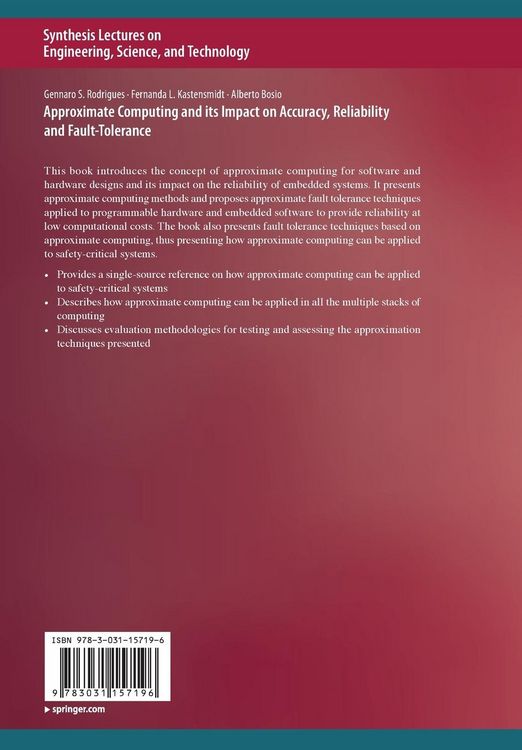 Produktbild: Approximate Computing and its Impact on Accuracy, Reliability and Fault-Tolerance