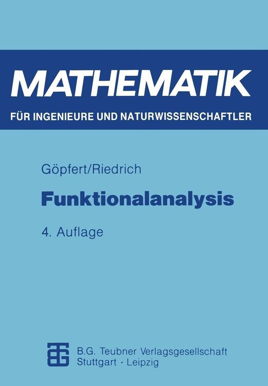 Produktbild: Funktionalanalysis