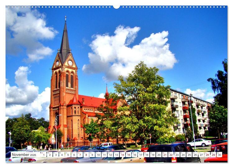 Produktbild: Mitau-Jelgava - Kurlands malerische Hauptstadt (hochwertiger Premium Wandkalender 2026 DIN A2 quer), Kunstdruck in Hochglanz
