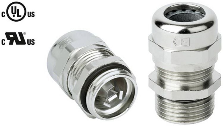 Produktbild: Jacob 50.625 M/EMVD Kabelverschraubung EMV, mit Zugentlastung M25 Messing Messing 1St.