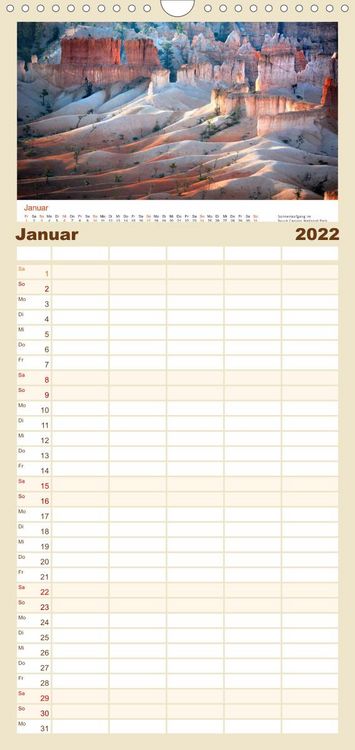 Produktbild: S&uuml;dwesten der USA - Klassiker und Geheimnisse - Familienplaner hoch (Wandkalender 2022 , 21 cm x 45 cm, hoch)